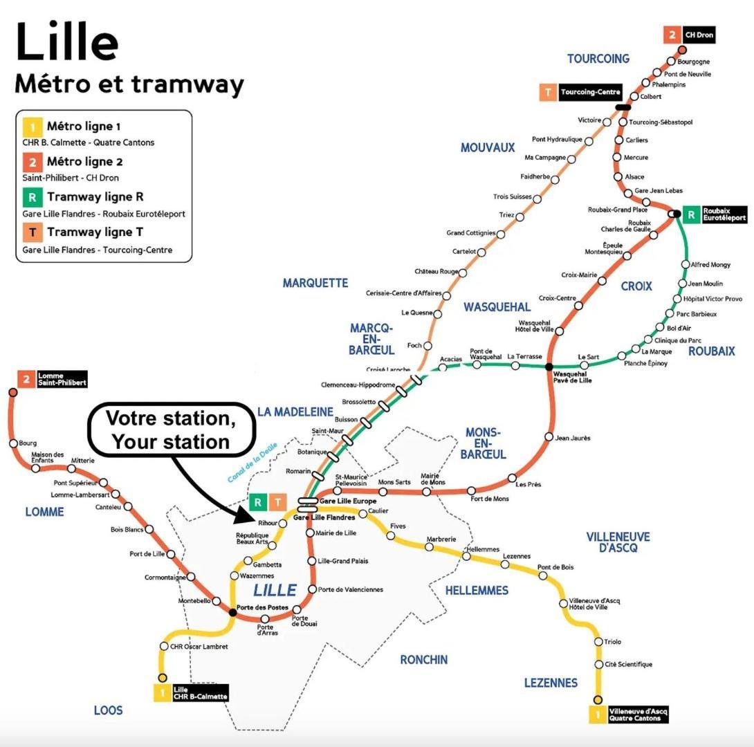 Spacious Apartment W Private Parking In Old Lille Eksteriør billede